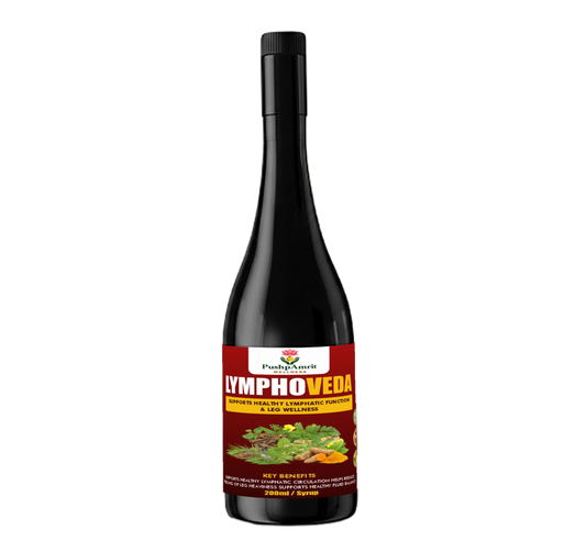 LymphoVeda Syrup: Ayurvedic Herbal Formula for Healthy Lymphatic Function & Leg Wellness